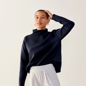 ADAY Like A Boss Sweatshirt- Midnight (Navy Recycled Scuba Material)